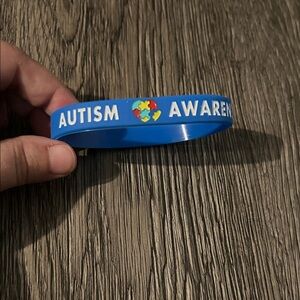 Autism Awareness Blue Silicone Wristband